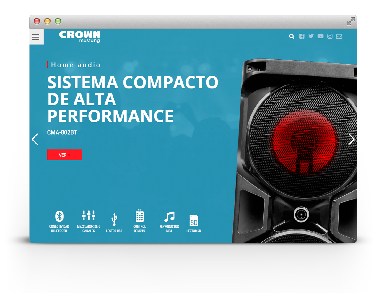 Crown Mustang Diseño Web