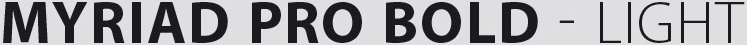 MIRIAD PRO BOLD - LIGHT