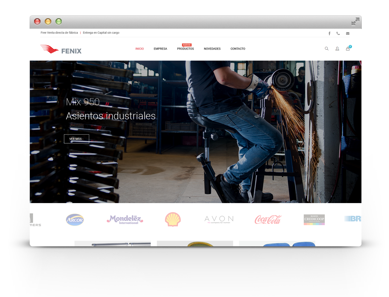 Sillas Fenix Diseño Web