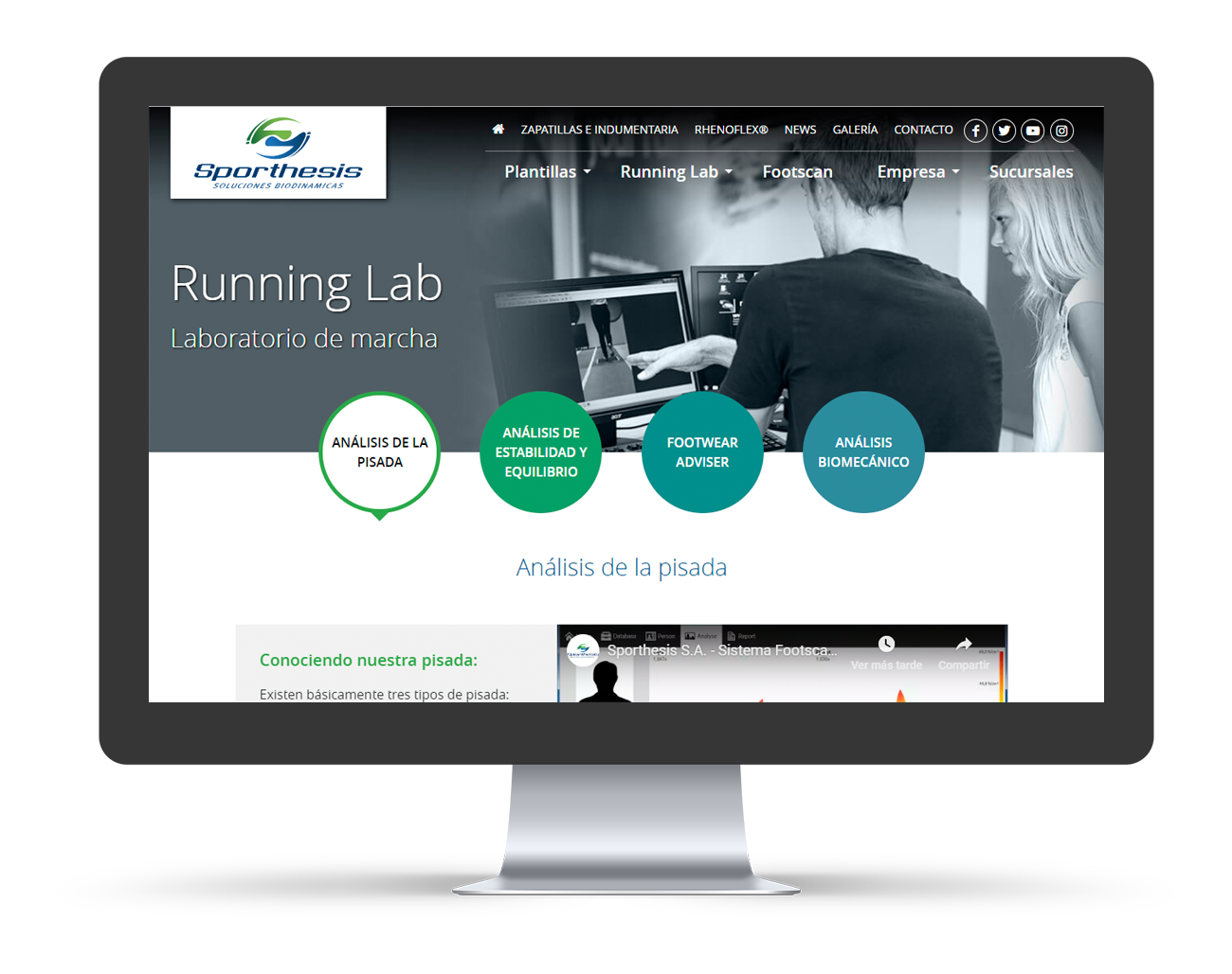 Sporthesis Diseño Web