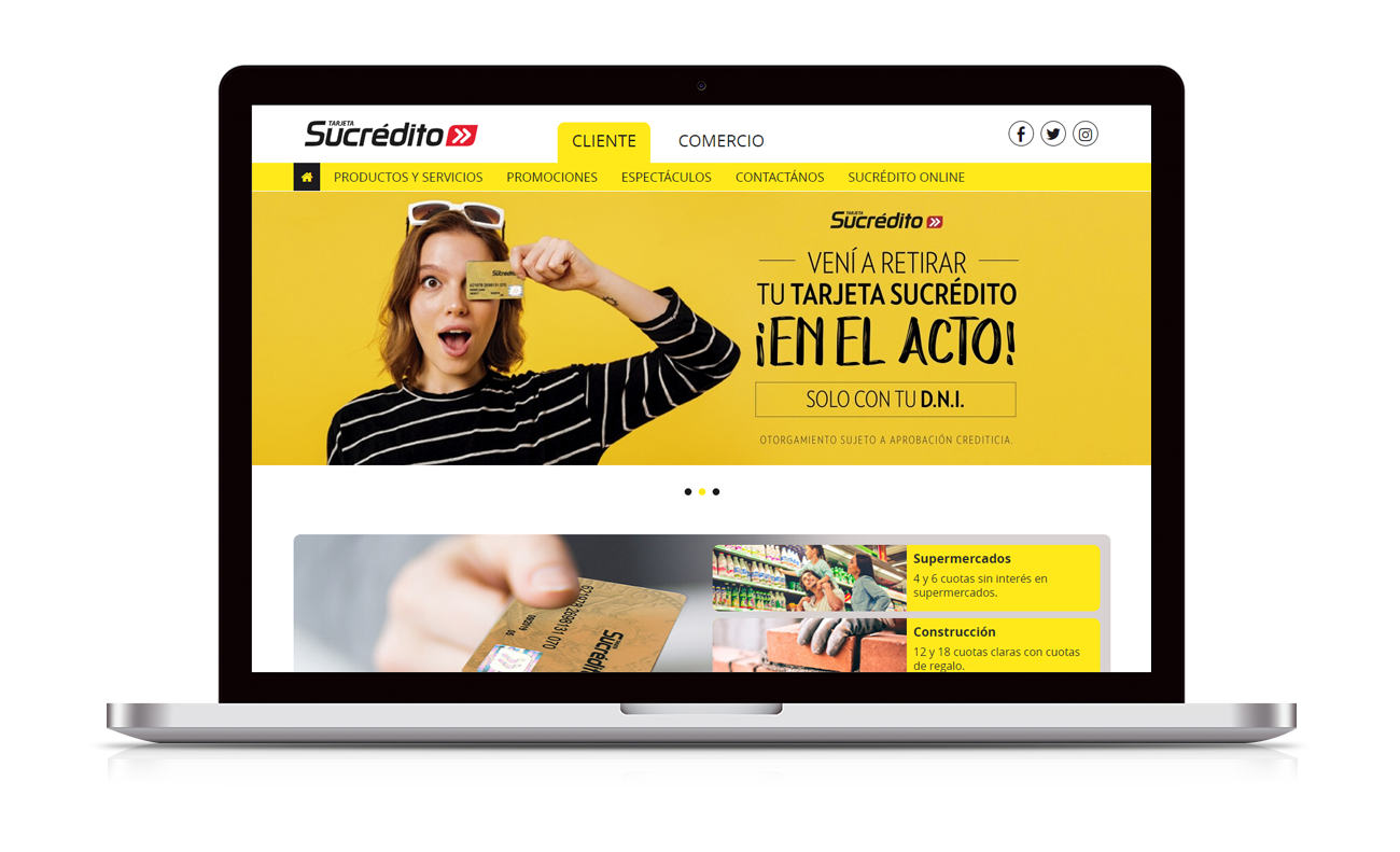 Tarjeta Súcredito Diseño Web