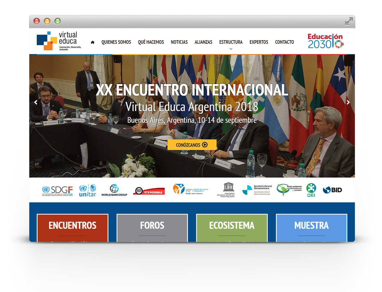 Virtual Educa Diseño Web